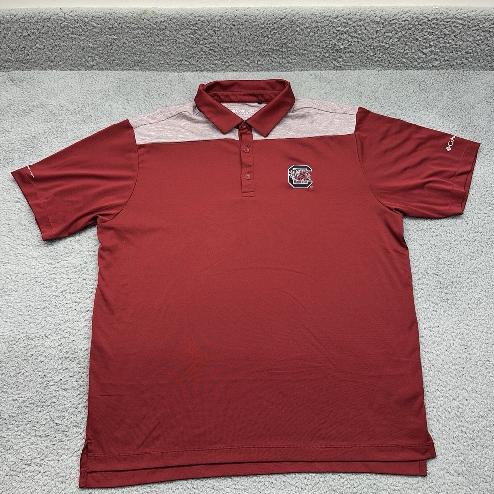 Columbia Golf 17F88MP USC Gamecocks Men's Size XL Omni-Wick Utility Polo Shirt